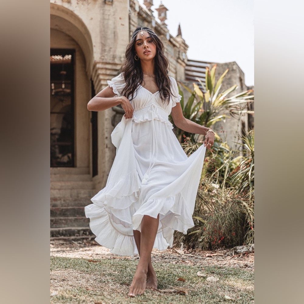 COVEN AND CO True Romance gown white - holiday, maternity, wedding, beach dress
